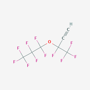 molecular formula C7HF11O B3041133 3,4,4,4-Tetrafluoro-3-(heptafluoropropoxy)but-1-yne CAS No. 261760-01-4