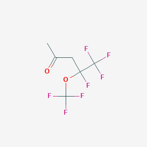 molecular formula C6H5F7O2 B3041144 4,5,5,5-Tetrafluoro-4-(trifluoromethoxy)pentan-2-one CAS No. 261760-18-3
