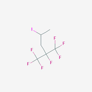 molecular formula C6H6F7I B3041147 4-Iodo-1,1,1,2-tetrafluoro-2-(trifluoromethyl)pentane CAS No. 261760-24-1
