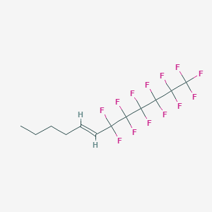 molecular formula C12H11F13 B3041150 (E)-7,7,8,8,9,9,10,10,11,11,12,12,12-tridecafluorododec-5-ene CAS No. 261761-00-6