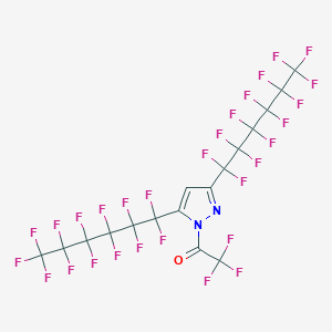 molecular formula C17HF29N2O B3041152 1-Trifluoroacetyl-3,5-bis(perfluorohexyl)pyrazole CAS No. 261761-08-4