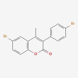 molecular formula C16H10Br2O2 B3041186 6-Bromo-3-(4 inverted exclamation mark -bromophenyl)-4-methylcoumarin CAS No. 262590-98-7