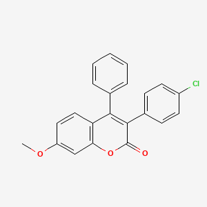 molecular formula C22H15ClO3 B3041194 3-(4-Chlorophenyl)-7-methoxy-4-phenylchromen-2-one CAS No. 262591-07-1