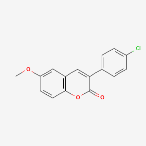 molecular formula C16H11ClO3 B3041195 3-(4'-Chlorophenyl)-6-methoxycoumarin CAS No. 262591-08-2