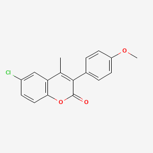 molecular formula C17H13ClO3 B3041197 6-Chloro-3-(4'-methoxyphenyl)-4-methylcoumarin CAS No. 262591-10-6