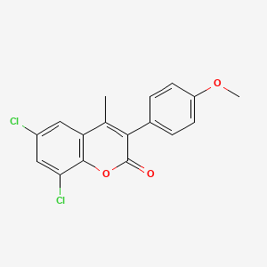 B3041199 6,8-Dichloro-3-(4-methoxyphenyl)-4-methylchromen-2-one CAS No. 262591-12-8