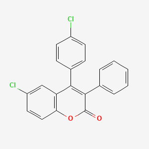 molecular formula C21H12Cl2O2 B3041211 6-Chloro-4-(4 inverted exclamation mark -chlorophenyl)-3-phenylcoumarin CAS No. 263364-75-6
