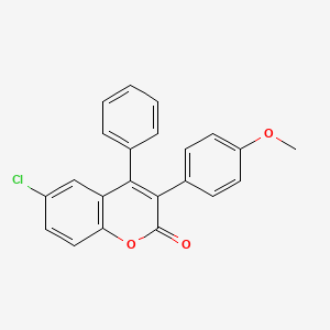 molecular formula C22H15ClO3 B3041216 6-Chloro-3-(4 inverted exclamation mark -methoxyphenyl)-4-phenylcoumarin CAS No. 263364-83-6