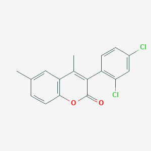 molecular formula C17H12Cl2O2 B3041223 3-(2 inverted exclamation mark ,4 inverted exclamation mark -Dichlorophenyl)-4,6-dimethylcoumarin CAS No. 263364-96-1