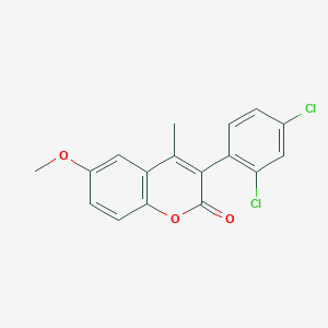 molecular formula C17H12Cl2O3 B3041227 3-(2,4- Dichlorophenyl)- 6-methoxy-4-methylcoumarin CAS No. 263365-01-1
