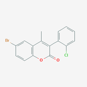 molecular formula C16H10BrClO2 B3041231 6-Bromo-3(2'-chlorophenyl)-4-methylcoumarin CAS No. 263365-09-9