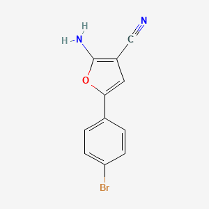 B3041272 2-Amino-5-(4-bromophenyl)furan-3-carbonitrile CAS No. 26454-86-4