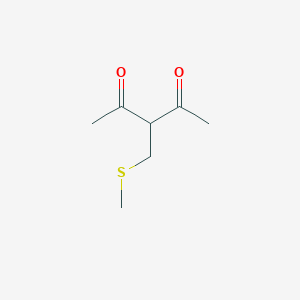 molecular formula C7H12O2S B3041274 3-(Methylsulfanylmethyl)pentane-2,4-dione CAS No. 264906-40-3