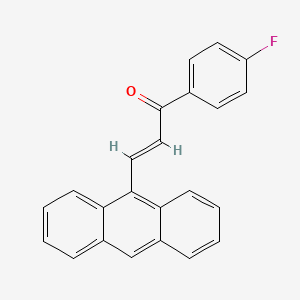 molecular formula C23H15FO B3041341 3-(9-Anthryl)-1-(4-fluorophenyl)prop-2-en-1-one CAS No. 28143-81-9