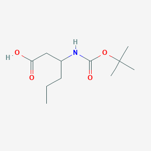 molecular formula C11H21NO4 B3041342 3-tert-Butoxycarbonylamino-hexanoic acid CAS No. 282524-95-2