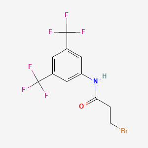 molecular formula C11H8BrF6NO B3041350 N1-[3,5-di(trifluoromethyl)phenyl]-3-bromopropanamide CAS No. 283171-45-9