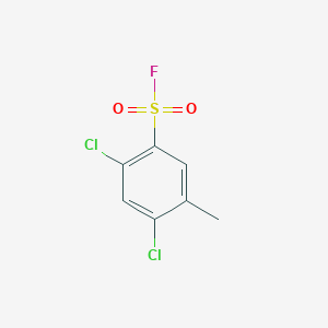 molecular formula C7H5Cl2FO2S B3041355 2,4-Dichloro-5-methylbenzene-1-sulphonyl fluoride CAS No. 284664-77-3