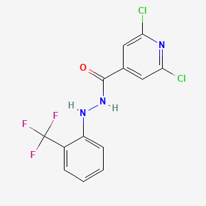 N'4-[2-(trifluoromethyl)phenyl]-2,6-dichloropyridine-4-carbohydrazide