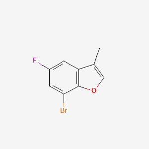 molecular formula C9H6BrFO B3041388 7-Bromo-5-fluoro-3-methyl-1-benzofuran CAS No. 286836-11-1