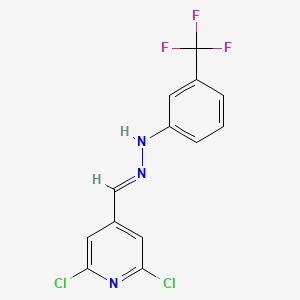 2,6-Dichloroisonicotinaldehyde 4-[3-(trifluoromethyl)phenyl]hydrazone