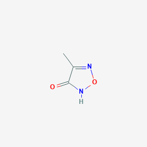molecular formula C3H4N2O2 B3041444 4-Methyl-1,2,5-oxadiazol-3-ol CAS No. 292856-44-1