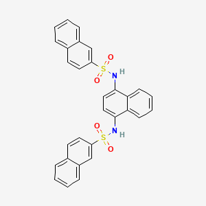 molecular formula C30H22N2O4S2 B3041474 N,N'-1,4-naphthalenediylbis-2-naphthalenesulfonamide CAS No. 301315-40-2