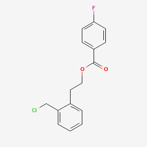 molecular formula C16H14ClFO2 B3041484 2-(Chloromethyl)phenethyl 4-fluorobenzoate CAS No. 303187-84-0