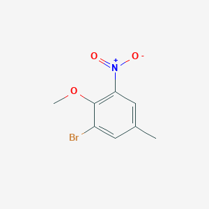 molecular formula C8H8BrNO3 B3041492 1-Bromo-2-methoxy-5-methyl-3-nitrobenzene CAS No. 30435-75-7