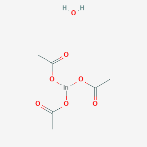 molecular formula C6H11InO7 B3041493 Indium(III) acetate hydrate CAS No. 304671-64-5