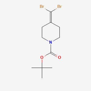 molecular formula C11H17Br2NO2 B3041496 Tert-butyl 4-(dibromomethylene)piperidine-1-carboxylate CAS No. 305794-65-4