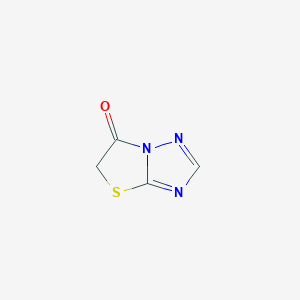 molecular formula C4H3N3OS B3041499 Thiazolo[3,2-b][1,2,4]triazol-6(5H)-one CAS No. 305848-41-3