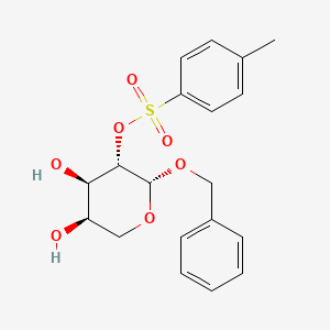 molecular formula C19H22O7S B3041519 Benzyl-2-O-toluolsulfonyl-beta-D-arabinopyranoside CAS No. 31079-87-5