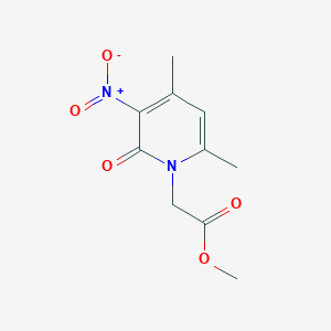molecular formula C10H12N2O5 B3041522 methyl (4,6-dimethyl-3-nitro-2-oxopyridin-1(2H)-yl)acetate CAS No. 312517-62-7