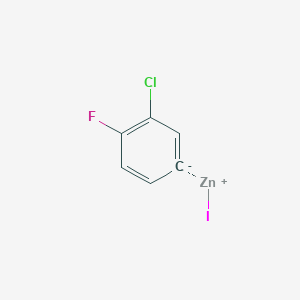 molecular formula C6H3ClFIZn B3041523 3-Chloro-4-fluorophenylzinc iodide CAS No. 312624-19-4