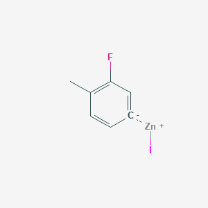 molecular formula C7H6FIZn B3041525 1-Fluoro-2-methylbenzene-5-ide;iodozinc(1+) CAS No. 312693-08-6