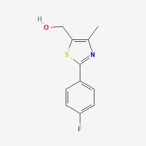 molecular formula C11H10FNOS B3041548 [2-(4-Fluorophenyl)-4-methyl-1,3-thiazol-5-yl]methanol CAS No. 317319-23-6