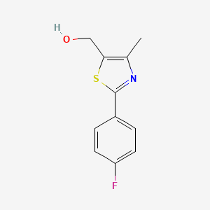 [2-(4-Fluorophenyl)-4-methyl-1,3-thiazol-5-yl]methanol