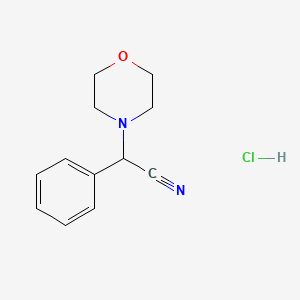 molecular formula C12H15ClN2O B3041552 Morpholin-4-yl-phenyl-acetonitrile hydrochloride CAS No. 31788-74-6