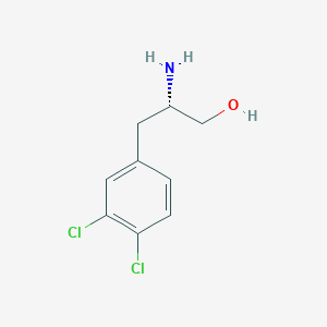 molecular formula C9H11Cl2NO B3041569 (S)-b-Amino-3,4-dichlorobenzenepropanol CAS No. 325687-06-7