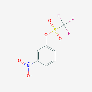 molecular formula C7H4F3NO5S B3041572 3-Nitrophenyl trifluoromethanesulfonate CAS No. 32578-25-9
