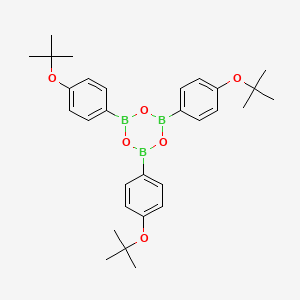 molecular formula C30H39B3O6 B3041576 2,4,6-Tris[4-[(2-methylpropan-2-yl)oxy]phenyl]-1,3,5,2,4,6-trioxatriborinane CAS No. 326926-57-2