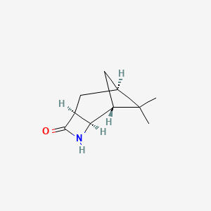 molecular formula C10H15NO B3041581 (1R,2R,5S,7R)-8,8-Dimethyl-3-azatricyclo[5.1.1.0{2,5}]nonan-4-onee CAS No. 328010-06-6