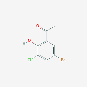 molecular formula C8H6BrClO2 B3041615 1-(5-Bromo-3-chloro-2-hydroxyphenyl)ethan-1-one CAS No. 331821-10-4