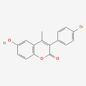 molecular formula C16H11BrO3 B3041620 3-(4-Bromophenyl)-6-hydroxy-4-methylchromen-2-one CAS No. 331821-31-9