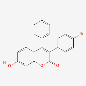 molecular formula C21H13BrO3 B3041621 3-(4-Bromophenyl)-7-hydroxy-4-phenylchromen-2-one CAS No. 331821-33-1