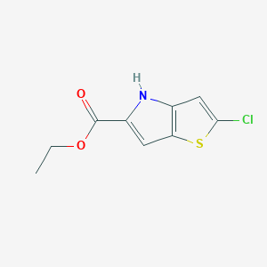molecular formula C9H8ClNO2S B3041624 Ethyl 2-chloro-4h-thieno[3,2-b]pyrrole-5-carboxylate CAS No. 332099-38-4
