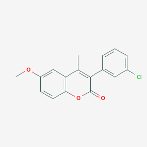 molecular formula C17H13ClO3 B3041637 3-(3 inverted exclamation mark -Chlorophenyl)-6-methoxy-4-methylcoumarin CAS No. 332104-36-6