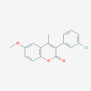 3-(3-Chlorophenyl)-6-methoxy-4-methylchromen-2-one