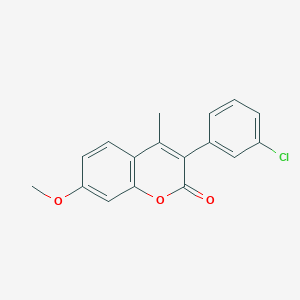 3-(3-Chlorophenyl)-7-methoxy-4-methylchromen-2-one