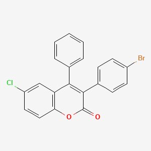 3-(4-Bromophenyl)-6-chloro-4-phenylchromen-2-one